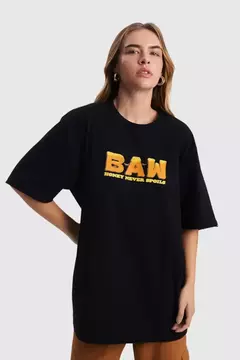 CAMISETA BAW REGULAR HONEY PRETO - comprar online