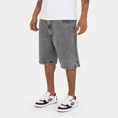 BERMUDA WATS JEANS BAGGY PRETO MARMORIZADO - comprar online