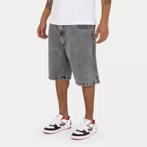 BERMUDA WATS JEANS BAGGY PRETO MARMORIZADO - comprar online