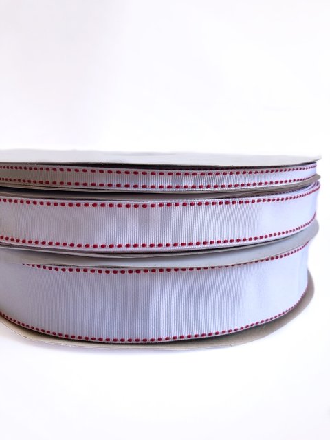 Fita Pespontada yama White red 029R