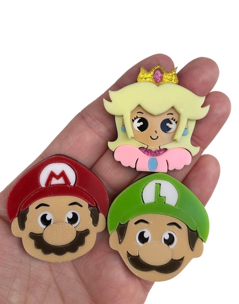 Aplique Super Mario bros acrílico - 1 unidade