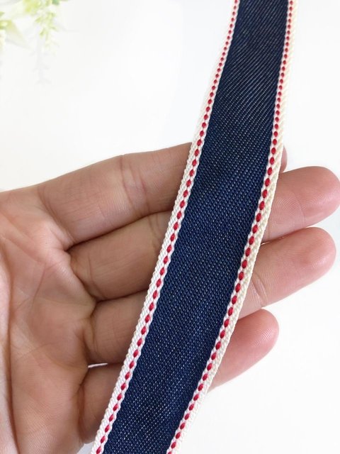 fita Britânnia jeans 22mm - 2 metros