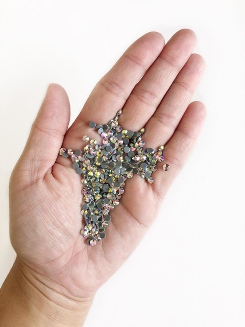 strass ss16 hot fix furta-cor - 100 unidades