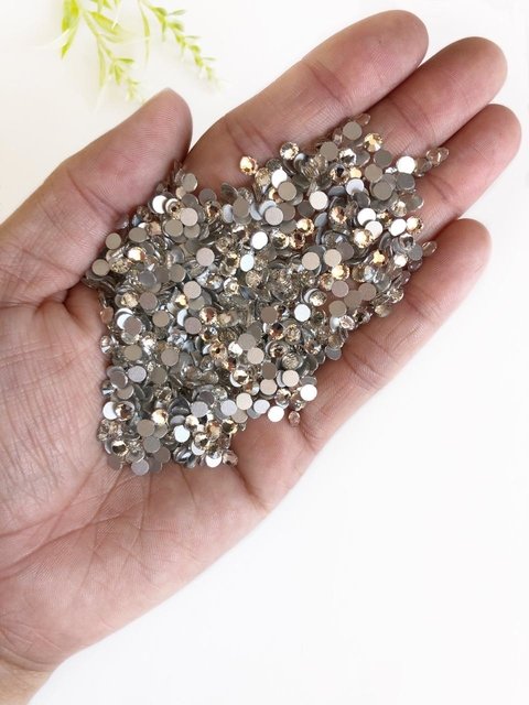 strass ss16 cristal - 100 unidades