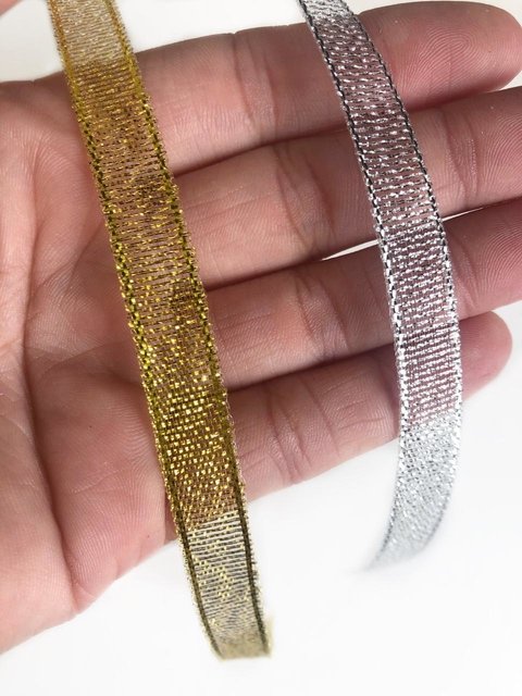 fita lurex 10mm - 5 metros