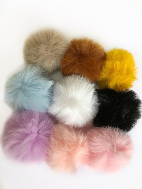 pompom pelo alto 5 cm - 1 unidade