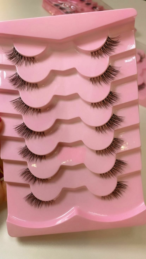 Cartela com 7 pares de Cílios Postiços