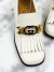 Mocassim Gucci Interlocking GG Fringe Off White 34BR na internet
