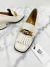 Mocassim Gucci Interlocking GG Fringe Off White 34BR na internet