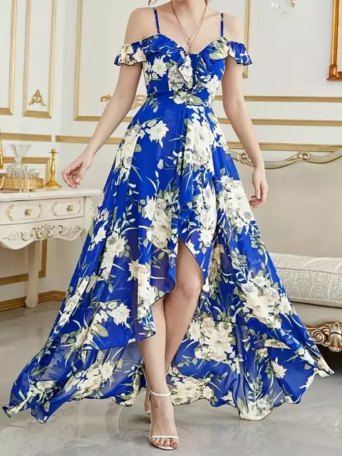 Vestido Longo Cristina Estampado Cod 59