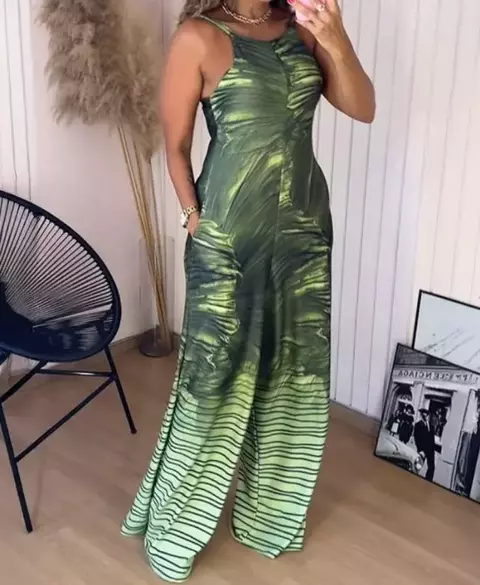 Macacão Estampado Joyce DL 9989