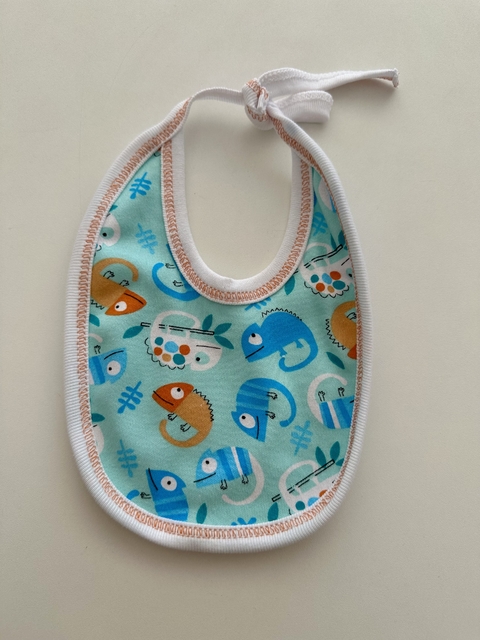 BABERO DE ALGODON FLOREADO CAMALEONES - comprar online