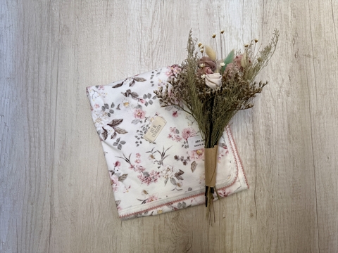 MANTA RECIBIDORA PLUSH BIFAZ FLOREADA - comprar online