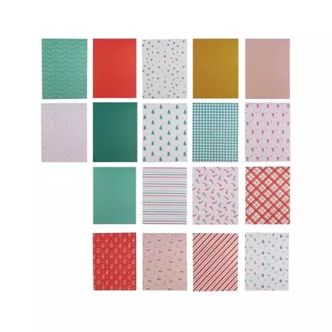 IBICRAFT PAPEL P/SCRAP 15*20cm 180grs 54Hjs NAVIDA - comprar online