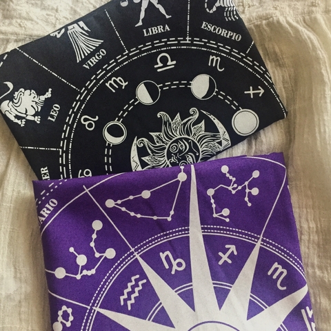 PAÑO DE TAROT RUEDA ASTROLOGICA