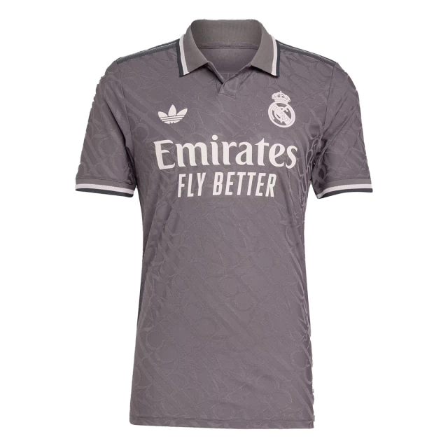 Camisa Real Madrid Jogador Cinza 24/25 Uniforme 3 Adidas Original