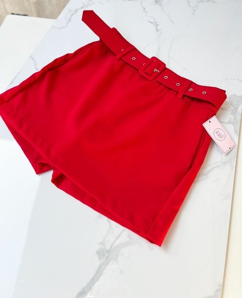 Shorts saia Alfaiataria - Vermelho