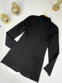 Blazer Alfaiataria Alongado - Preto