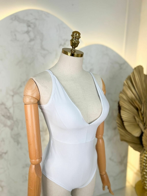 Body Decote V - Branco