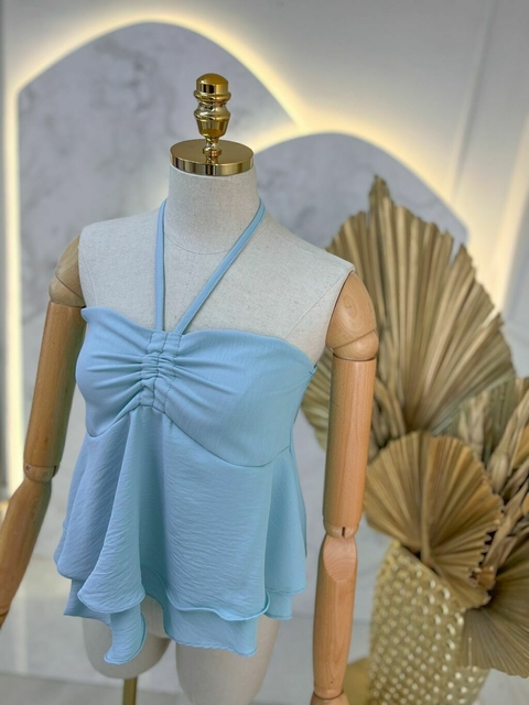 Blusa Bata - (azul) - comprar online