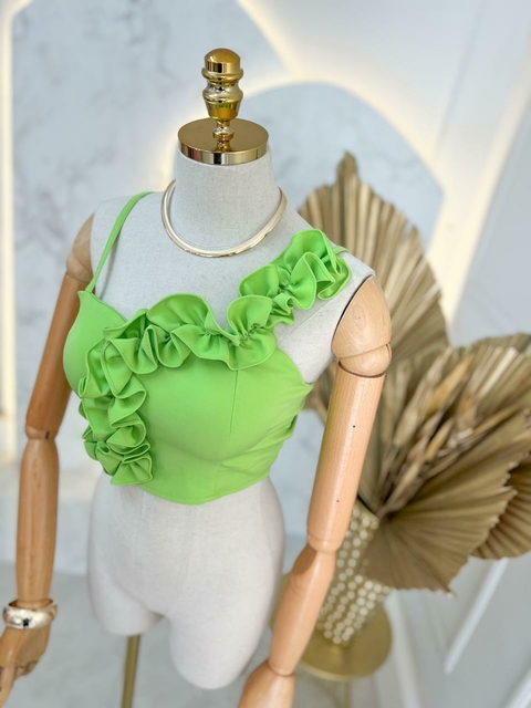 Cropped alfaiataria Chelsea - Verde