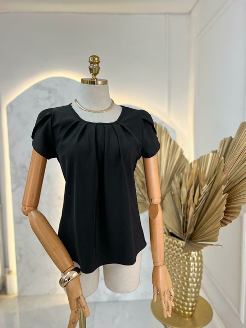 Blusa Basic Crepe - Preta