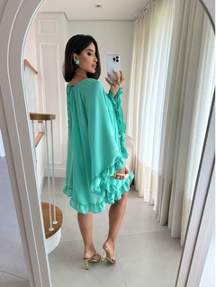 Macaquinho Chiffon Babados - bybnstore