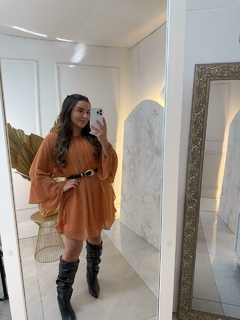 Imagem do Vestido chiffon babados