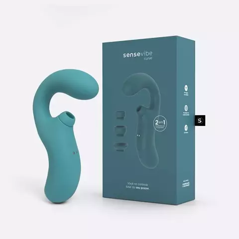 Vibrador e Estimulador Recarregável Sensevibe Curve