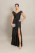 Vestido Longo Ombro a Ombro Yara Preto - comprar online