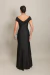 Vestido Longo Ombro a Ombro Yara Preto - loja online
