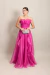 Vestido Longo em Organza Malu Pink na internet