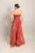 Vestido Longo em Organza Malu Terracota - loja online