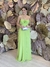 Vestido Longo Fluido Bia Verde Lima - comprar online