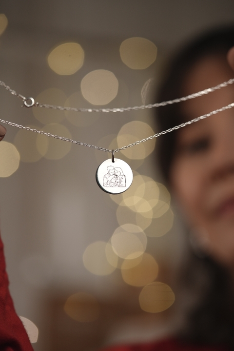 Medalla de plata diseño foto - comprar online