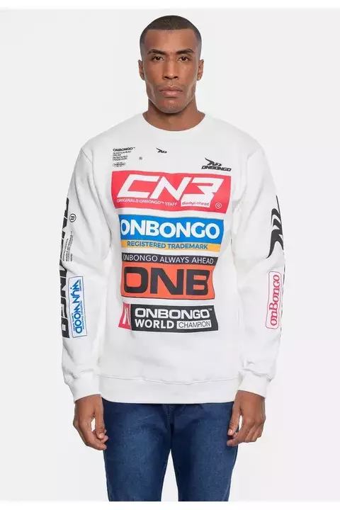 Moletom Onbongo Staff Off White - PRODUTO ORIGINAL