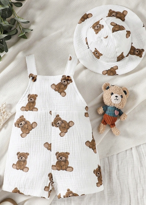 Set jardinero + Gorrito Teddy preventa