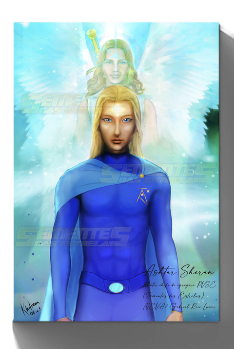 Quadro em Canvas Ashtar Arcanjo Miguel