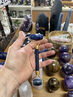 Massageador Facial Lapis Lazuli - Dourado na internet