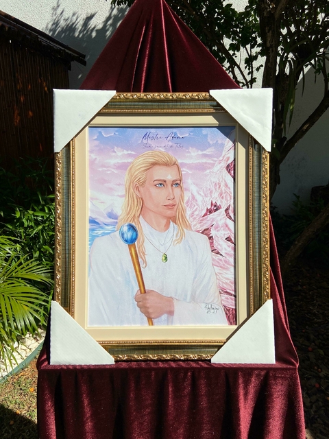 Quadro Mestre Adama de Telos - Pintura Mediúnica