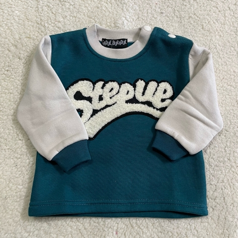 Buzo sin capucha algodón frisado (6-9 MESES)