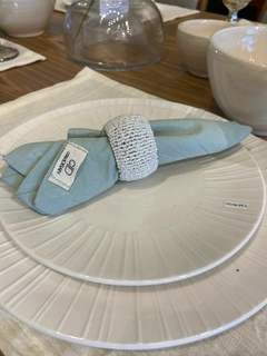 Servilleta de tela tussor verde claro x6uni - comprar online
