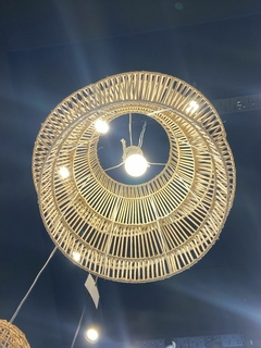 Pantalla colgante Rattan Nou 50x50 - Casa Disain