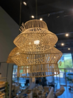 Pantalla colgante Rattan Nou 50x50 - comprar online