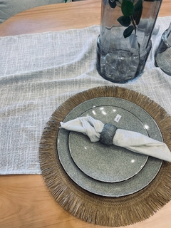 Camino de gasa Voile gris claro 2.60X0.60cm - comprar online