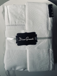 Sabanas Dina Gerade blanca king - comprar online
