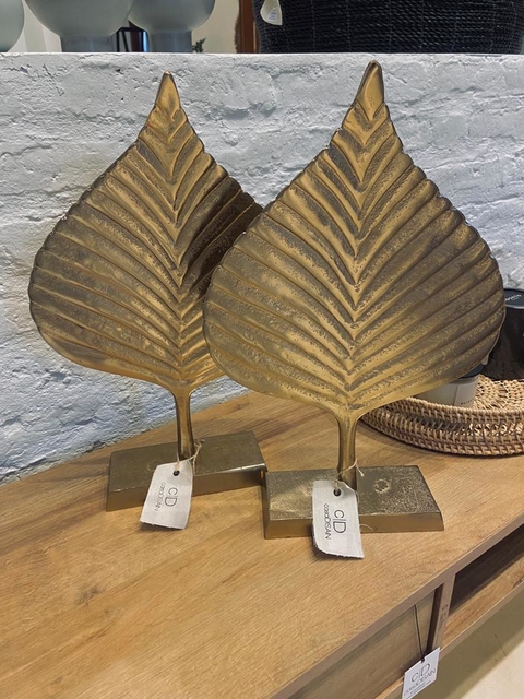 Hoja decorativa champagne