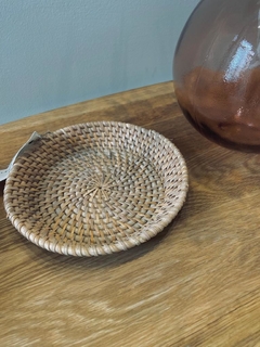 BANDEJA FULL RATTAN NATURAL 20CM - comprar online