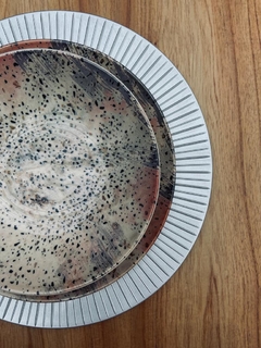 PLATO DE SITIO TRAMADO PLATEADO