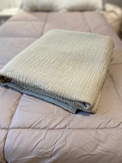 PIE DE CAMA TUSOR DE BAMBOO 2.50X1.40 BEIGE - comprar online